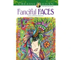 KNYGA Miryam Adatto Creative Haven Fanciful Faces Coloring Book