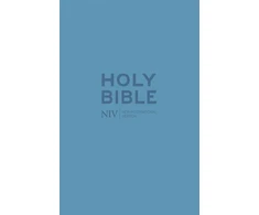 KNYGA New International Version NIV Pocket Cyan Soft-tone Bible with Zip