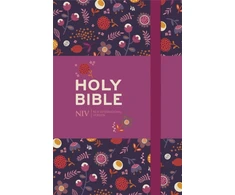 KNYGA New International Version NIV Pocket Floral Notebook Bible