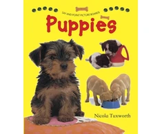 KNYGA Nicola Tuxworth Say and Point Picture Boards: Puppies