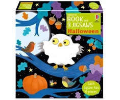 KNYGA Nolan Kate Usborne Book and 3 Jigsaws: Halloween