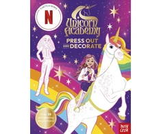 KNYGA Nosy Crow Unicorn Academy: Press Out and Decorate, with over 25 sparkling pieces