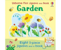 KNYGA Oldham Matthew Usborne First Jigsaws and Book: Garden
