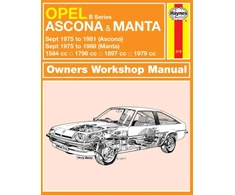 KNYGA Opel Ascona &amp; Manta (B Series) (Sept 75 - 88) Haynes Repair Manual