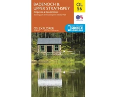 KNYGA Ordnance Survey Badenoch &amp; Upper Strathspey, Kingussie &amp; Newtonmore