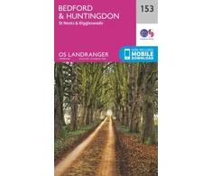KNYGA Ordnance Survey Bedford, Huntingdon, St. Neots &amp; Biggleswade