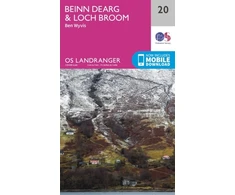 KNYGA Ordnance Survey Beinn Dearg &amp; Loch Broom, Ben Wyvis