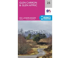 KNYGA Ordnance Survey Glen Carron &amp; Glen Affric