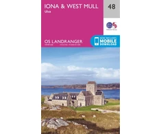 KNYGA Ordnance Survey Iona &amp; West Mull, Ulva