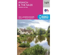 KNYGA Ordnance Survey Ipswich, the Naze &amp; Clacton-on-Sea