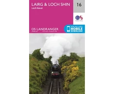 KNYGA Ordnance Survey Lairg &amp; Loch Shin, Loch Naver