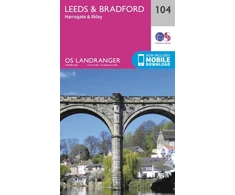 KNYGA Ordnance Survey Leeds &amp; Bradford, Harrogate &amp; Ilkley