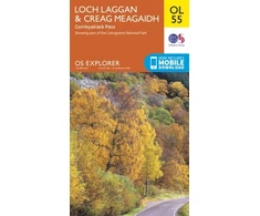 KNYGA Ordnance Survey Loch Laggan &amp; Creag Meagaidh, Corrieyairack Pass