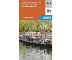 KNYGA Ordnance Survey London North, The City, West End, Enfield, Ealing, Harrow &amp; Watford