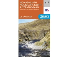 KNYGA Ordnance Survey Monadhliath Mountains North and Strathdearn