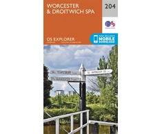 KNYGA Ordnance Survey Worcester and Droitwich Spa