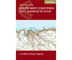 KNYGA Paddy Dillon South West Coast Path Map Booklet - Vol 1: Minehead to St Ives