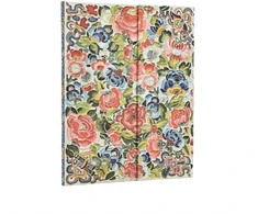 KNYGA paperblanks 2026 Pear Garden (Peking Opera Embroidery) Ultra 12-month Horizontal Hardcover Flexi Dayplanner 2026 (Wrap Closure)