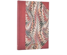 KNYGA paperblanks 2026 Rubedo (Cockerell Marbled Paper) Mini 18-month Horizontal Hardcover Flexi Dayplanner 2025-2026 (Elastic Band Closure)