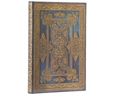KNYGA paperblanks Mėlyna Luxe (Luxe Design) Midi Lined Hardback Journal (Elastic Band Closure)
