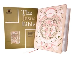 KNYGA Passion Jesus Bible Artist Edition, ESV, Leathersoft, Peach Floral