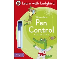KNYGA Pen Control: A Learn with Ladybird Wipe-Clean Activity Book 3-5 metai