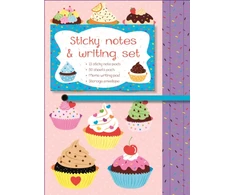 KNYGA Peony Press Staff Sticky Notes and Writing Set: Cupcakes