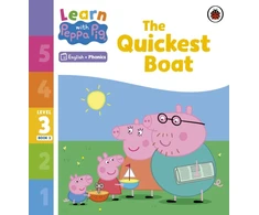 KNYGA Peppa Pig Learn with Peppa Phonics Level 3 Book 3 – The Quickest Boat (Phonics Reader)