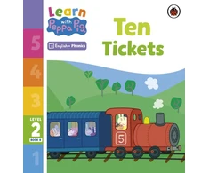 KNYGA Peppa Pig Learn with Peppa Phonics Level 2 Book 8 – Ten Tickets (Phonics Reader)