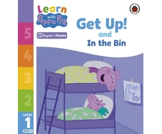 KNYGA Peppa Pig Learn with Peppa Phonics Level 1 Book 4 – Get Up! and In the Bin (Phonics Reader)