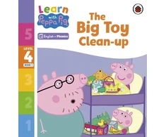 KNYGA Peppa Pig Learn with Peppa Phonics Level 4 Book 1 – The Big Toy Clean-up (Phonics Reader)