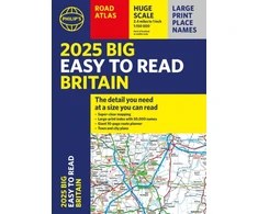 KNYGA Philips Maps 2025 Philip's Big Easy to Read Britain Road Atlas, (A3 Paperback)