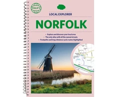 KNYGA Philips Maps Philip's Local Explorer Street Atlas Norfolk