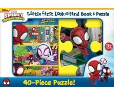 KNYGA Pi Kids Disney Junior Marvel Spidey and His Amazing Friends: Little First Look and Find Book &amp; Puzzle