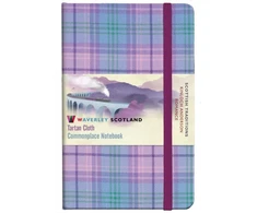 KNYGA POCKET 9CM x 14CM Waverley S.T. (M): Romance Pocket Genuine Tartan Cloth Commonplace Notebook