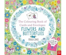 KNYGA Rebecca Jones National Trust: The Colouring Book of Cards and Envelopes - Flowers and Butterflies