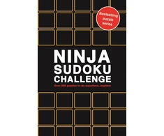 KNYGA Roland Hall Ninja Sudoku Challenge, Over 200 puzzles to do anywhere, anytime