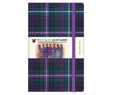 KNYGA Ron Grosset Waverley Scotland Tartan Notebook: Auld Lang Syne Tartan Large Notebook 21cm x 13cm