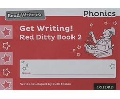 KNYGA Ruth Miskin Read Write Inc. Phonics: Get Writing! Raudona Ditty Book 2 Pack of 10