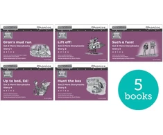 KNYGA Ruth Miskin Read Write Inc. Phonics: Violetinė Set 2 More Juodas &amp; Baltas Storybooks (Pack of 5)