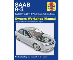 KNYGA SAAB 9-3 Petrol &amp; Diesel (07 - 11) Haynes Repair Manual