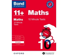 KNYGA Sarah Lindsay Bond 11+ Maths 10 Minute Tests with Answer Support 8-9 metai (for GL Assessment &amp; other 11 plus exams)