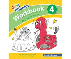 KNYGA Sue Lloyd Jolly Phonics Workbook 4, In Print Letters (American English edition)