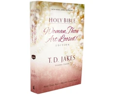 KNYGA T. D. Jakes NKJV, Woman Thou Art Loosed, Paperback, Raudona Letter