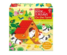 KNYGA Taplin Sam Usborne Book and 3 Jigsaws: On the Farm