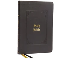 KNYGA Thomas Nelson KJV Holy Bible: Large Print Thinline, Juodas Leathersoft, Raudona Letter, Comfort Print: King James Version