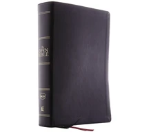 KNYGA Thomas Thomas Nelson NKJV, Open Bible, Juodas Leathersoft, Raudona Letter, Comfort Print