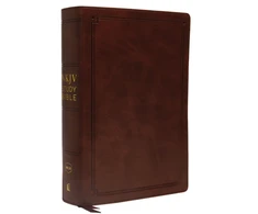 KNYGA Thomas Thomas Nelson NKJV Study Bible, Leathersoft, Brown, Comfort Print