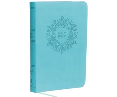 KNYGA Thomas Thomas Nelson NKJV, Thinline Bible, Compact, Leathersoft, Mėlyna, Raudona Letter, Comfort Print