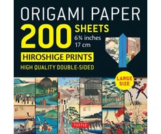 KNYGA Tuttle Publishing Origami Paper 200 sheets Japanese Hiroshige Prints 6.75 inch